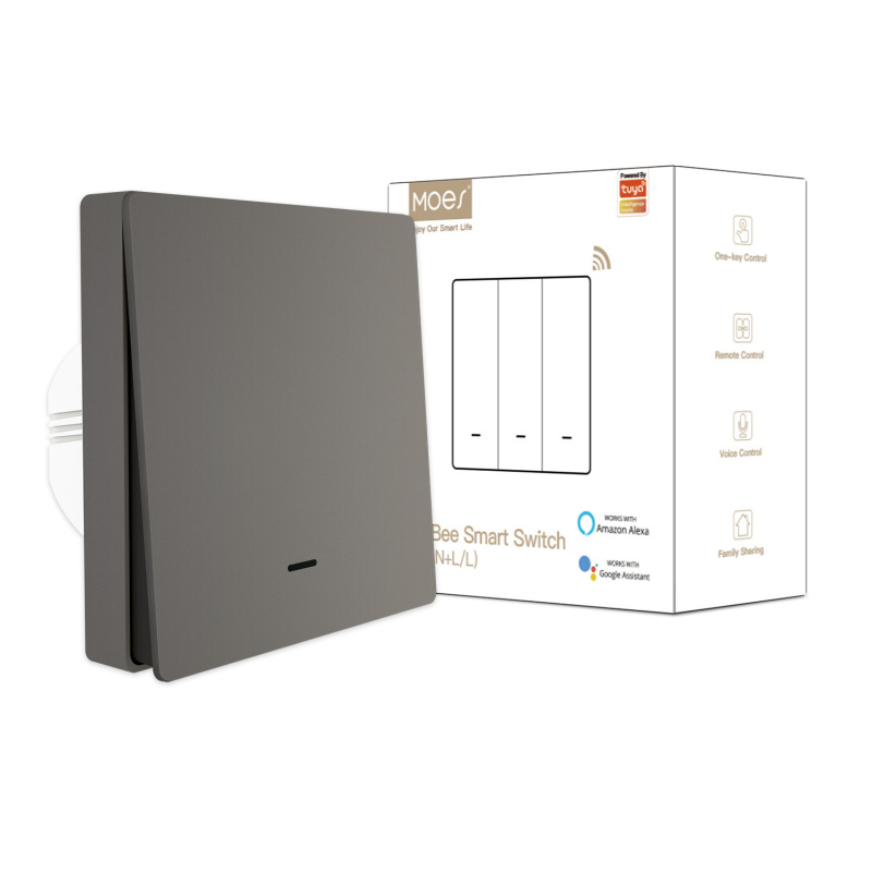MOES Tuya ZigBee スマートボタン壁スイッチ  - Universal Remote Smart Home のレビューと価格