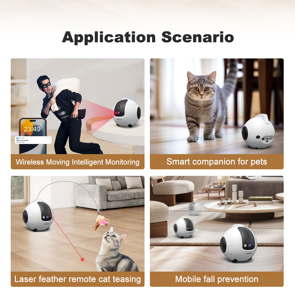 Srihome 4MPモバイルインテリジェントロボットカメラ - Smart Home Camera Ezviz のレビューと価格