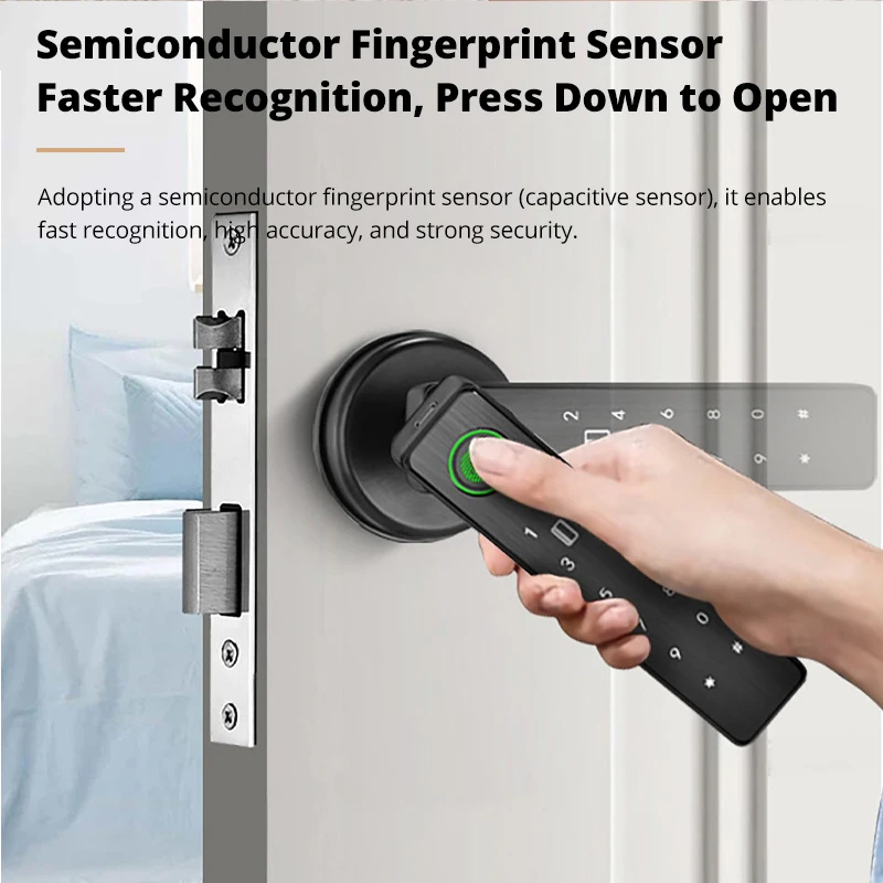 Tuya スマートドアロック 指紋ロック リモートコントロー - Smart Home Door Lock のレビューと価格