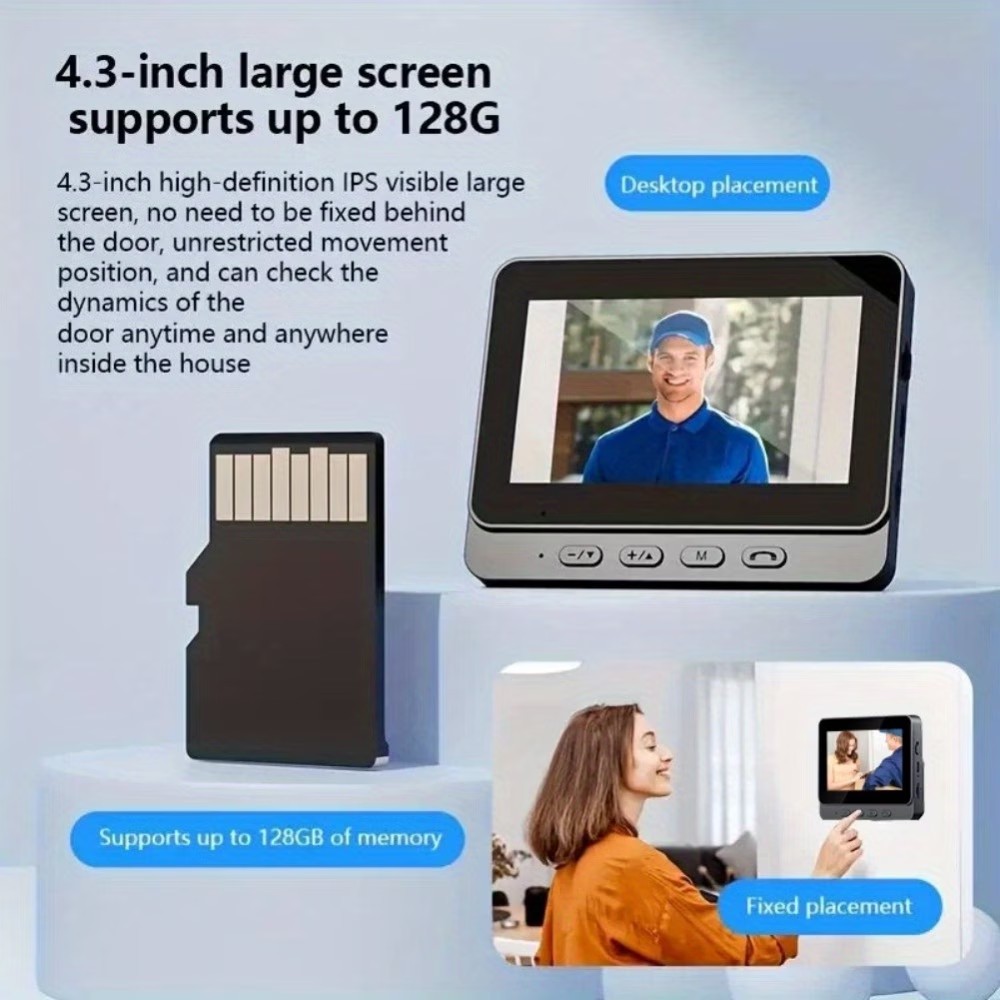 4.3インチIPS液晶ディスプレイ搭載、2.4GHzワイヤレ - Smart Home Video のレビューと価格